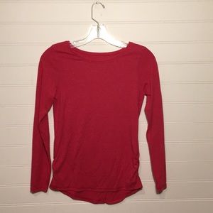 Red long sleeved shirt